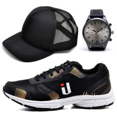 Tênis Izabella Helena Esportivo Com Boné e Relógio Masculino-Masculino