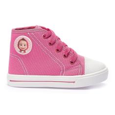 Tênis Infantil Feminino Footz Botinha Masha e o Urso Casual Menina-Feminino