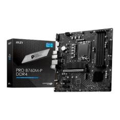 Placa Mãe Msi Pro B760m-p, Ddr4, Chipset B760, Intel, LGA  1700, Atx, 911-7e02-001
