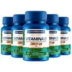 Kit 5 Vitamina D 2000 UI - 30 Cápsulas - Catarinense