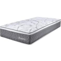 Colchão Solteirão Molas Ensacadas E Pillow Top De Espuma Viscoelástico 97x203x27cm - BF Colchões