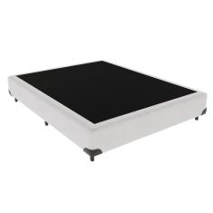 Cama Box Viúvo Branco Madeira 128x188