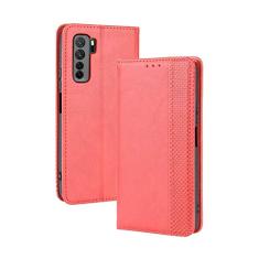 Capa para Huawei Honor Nova 7 SE, capa flip carteira de couro para Huawei Honor Nova 7 SE, capa magnética retrô para celular, capa carteira de telefone com compartimentos para cartões
