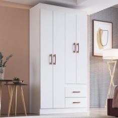 Guarda Roupa Solteiro 4 Portas 2 Gavetas Córdova - Móveis Doripel