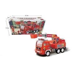 Brinquedo Caminhão  Bombeiro  Fire Truck com Luzes E Sons - FUN GAME
