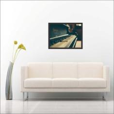 Quadro Decorativo Instrumento Piano Decorações Com Moldura - Vital Qua