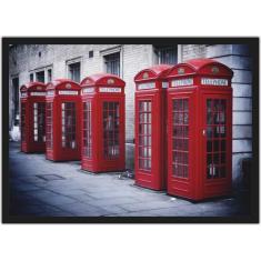 Quadro Decorativo Cidade Londres Decoração Salas Quartos Com Moldura G