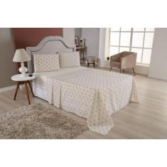 Kit Jogo De Lençol 4 Peças Casal Percal Com Lençol De Cima Estampado J