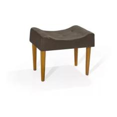 Banqueta Puff Camarim Retro Pes Palito - Espuma D28 - Aqui Moveis