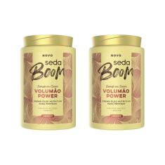 Creme De Pentear Seda Boom Volume Black 1Kg - Kit Com 2Un