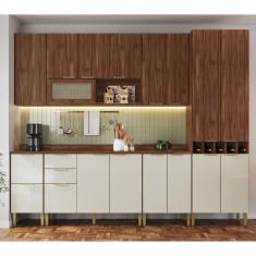 Armário De Cozinha 15 Portas E 5 Gavetas Montenegro Decibal Wuengue/cristalo