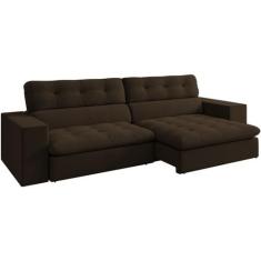 Sofa Retratil E Reclinavel 3 Lugares 246 cm Eldorado SL 942 Veludo Mol