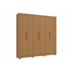 Guarda Roupa Casal 6 Portas E 2 Gavetas C/ Pés Cb02m569 Canela - Kappesberg
