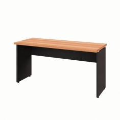 Escrivaninha Yaris Nogal Sevilha e Preta 150 cm - Modern