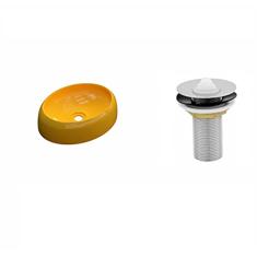 Kit Cuba OV39 C/Válvula Metal 1'' (2,6cm) Amarelo