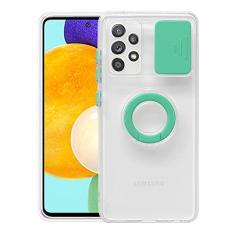 Lente da câmera deslizante proteger capa do telefone para Samsung Galaxy A12 A32 5G A52 A72 S21 Plus S22 ultra transparente anel titular tampa traseira, T2, para Samsung A13 5G