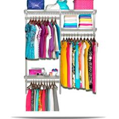 Roupeiro aramado quarto pequeno closet feminino solteiro 1,30 BR