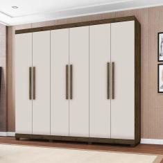 Guarda Roupa Casal 6 Portas 4 Gavetas Amsterdã - Lanza