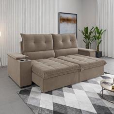 Sofá 4 Lugares Santiago Retrátil e Reclinável - Viero Móveis