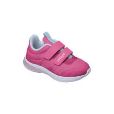Tênis Infantil Feminino Ortopé Happy Comfort Tecido Fecho Duplo Pink