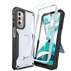 DUOPAL Capa para Motorola g Stylus 4G 2022, proteção de nível militar, à prova de choque, com protetor de tela HD de vidro temperado e suporte compatível com Moto g Stylus 4G 2022 telefone de 6,8
