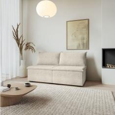 Sofá Modular 2 Módulos Centrais Zen Cabecasa Madeiramadeira Off White