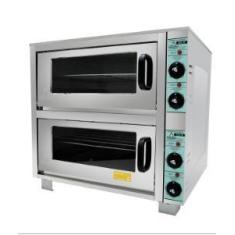 Forno Industrial Elétrico 2 Câmaras de 20cm Inox FIE2C50x50 Metalmaq, 