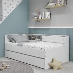 Bicama Infantil com Módulo Lateral Movelbras Branco