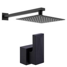 Chuveiro Piscina 20x20 Alavanca Base Padrão Deca Preto  - Montelar Aca