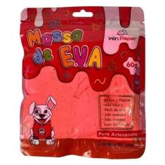 Massinha de E.V.A Cores - 60g - Win Paper, Vermelho