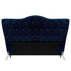 Cabeceira King Size Cama Box de Casal Quarto Estofada Barcelona 198cm 