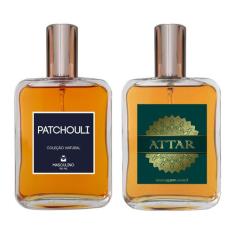 Kit Perfume Masculino - Patchouli Clássico + Attar 100ml - Essência do