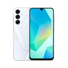 Smartphone Samsung Galaxy A16 5G Cinza, 128GB, 4GB RAM, Câmera de até 50MP, Tela 6.7", NFC, IP54, Bateria 5000 mAh e Processador Exynos 1330