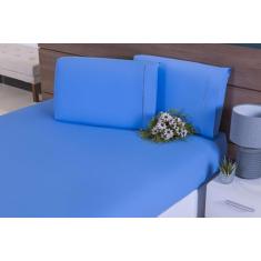 Jogo Lençol Casal 200 Fios 100% Algodão 3 Peças Percal - Thais Enxovai