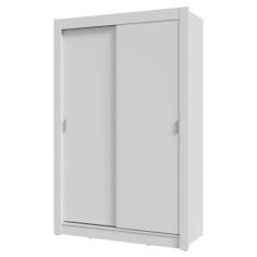 Guarda-roupa Solteiro 2 Portas de Correr Branco Milano Madesa