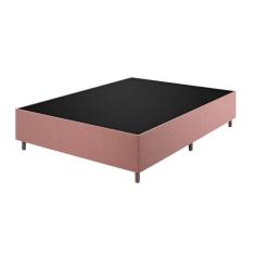 Base Box Casal 37Cm X 188Cm X 138Cm Treviso Liso Turkey Rose