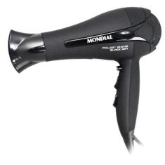 Secador Cabelos Mondial Power Shine Black Sc-13 2000W Preto, 110V
