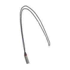 Colar masculino armazem rr bijoux couro marrom grafite