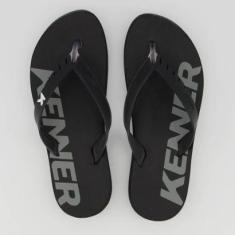 Chinelo Kenner RED Preto e Cinza-Masculino