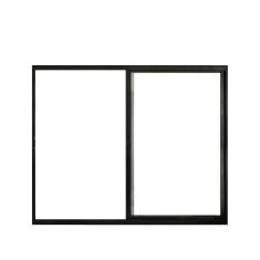 Janela 2 Folhas De Correr S/ Grade 1.00 X 1.00 Alumínio Preto Linha Modular - Hale