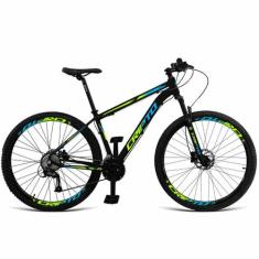 Bicicleta Aro 29 Cripto 27v Shimano Fr. Hidraulico Trava/k7, Preto, Ve