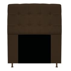 Cabeceira Estofada Mel 90cm Solteiro Suede Marrom