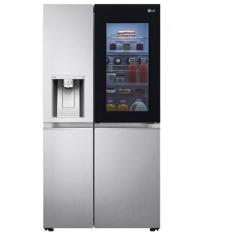 Refrigerador Side By Side LG de 03 Portas Frost Free com 598 Litros InstaView Aço Escovado - GC-X257CSH