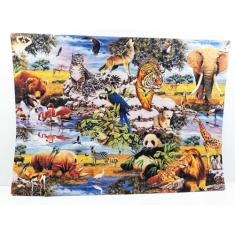 Quebra-cabeça Puzzle Reunião de Animais de 300 peças em MDF
