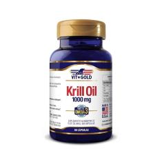 Óleo de Krill 1000mg (Fonte de Omega 3) Vitgold 60 Cápsulas 