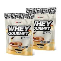 Kit 2X Whey Protein Gourmet 907g Refil - FN Forbis Nutrition (Único, Pudim)