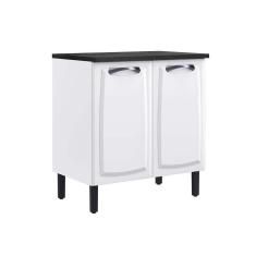 balcão de cozinha com tampo new premium 2 pt branco