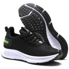 Tênis Masculino Academia Cadarço Sola Borracha Corrida-Masculino