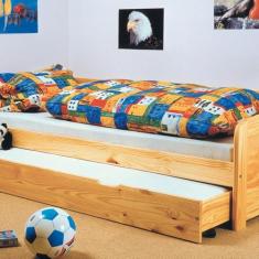 Bicama Laura 90 Cm X 190cm Madeira Maciça Natural