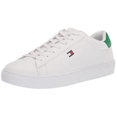 Tommy Hilfiger Brecon masculino, Branco/Verde 143, 42